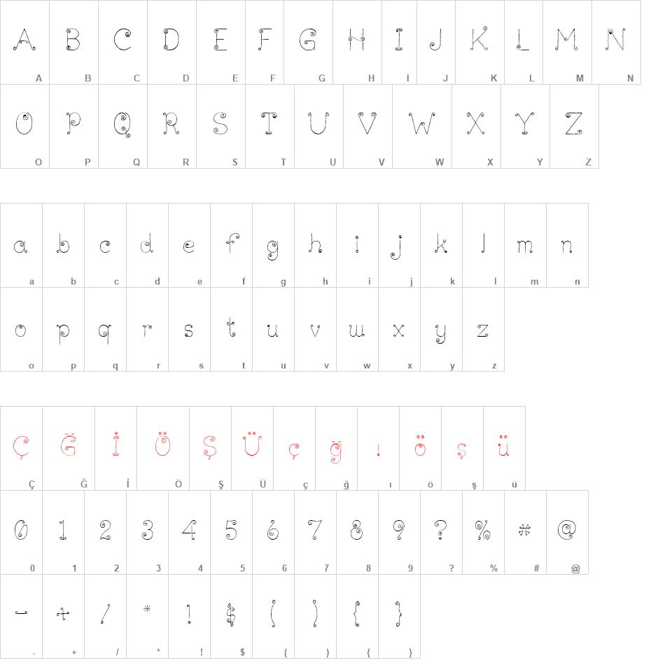 Lickcurl Petite font